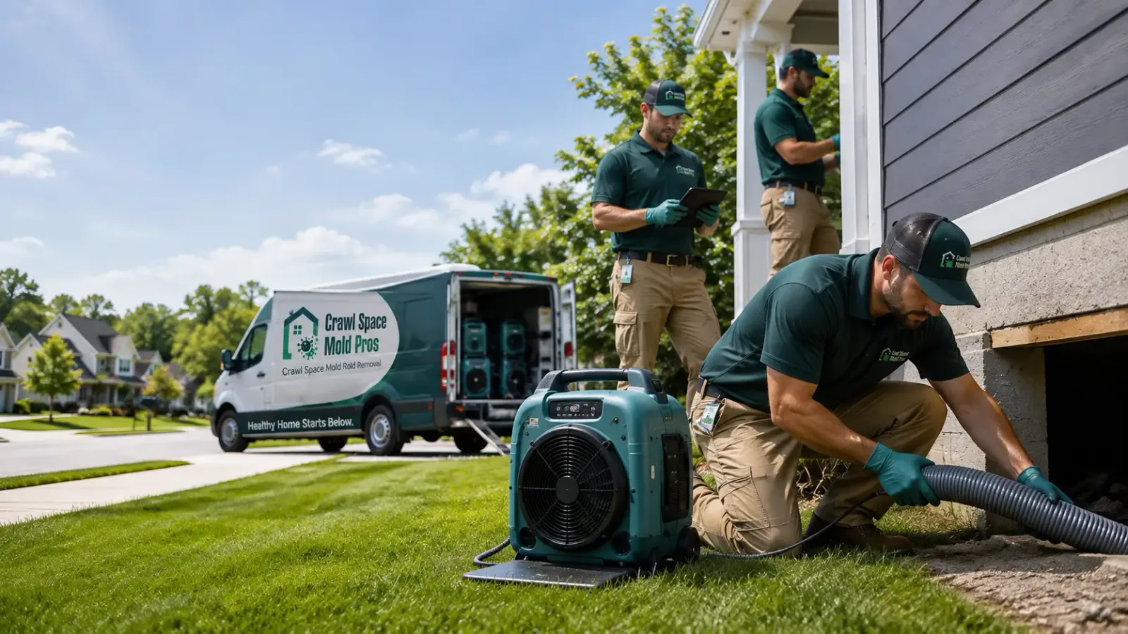 Crawl Space Mold Removal in Wellington, KS